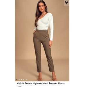 Lulus high-waisted trouser pants